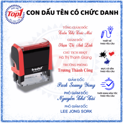 DẤU CHỨC DANH GIÁ RẺ KHẮC NHANH TẠI TPHCM 6 Dấu chức danh mẫu đa dạng tại khacdautop1