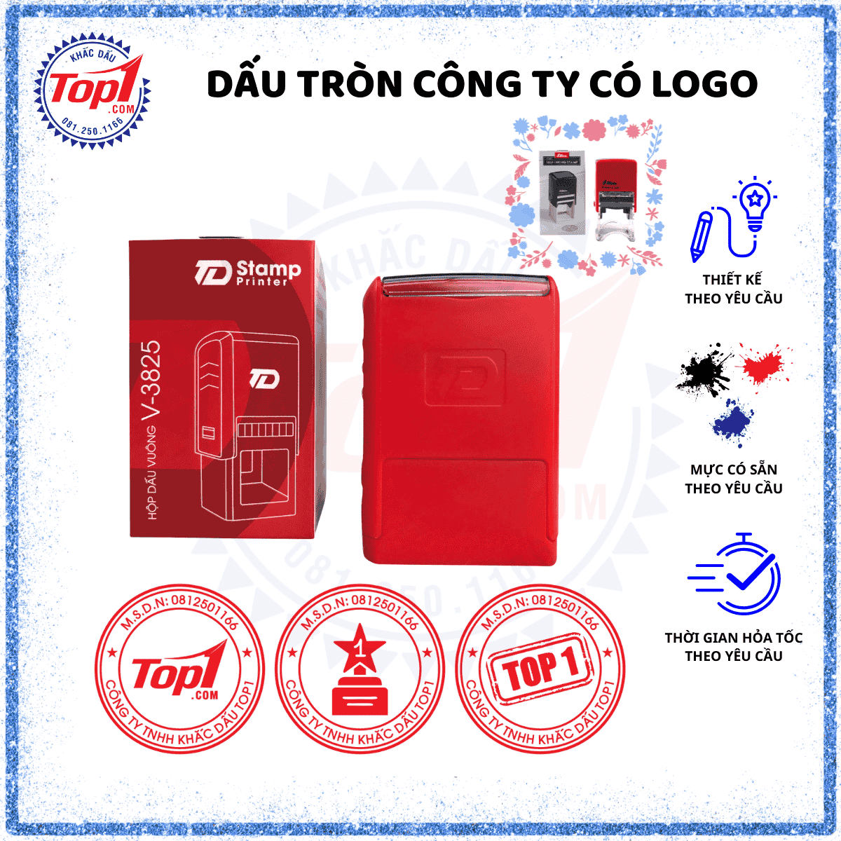 KHẮC DẤU TRÒN LOGO CÔNG TY 1 KHẮC DẤU TRÒN LOGO CÔNG TY