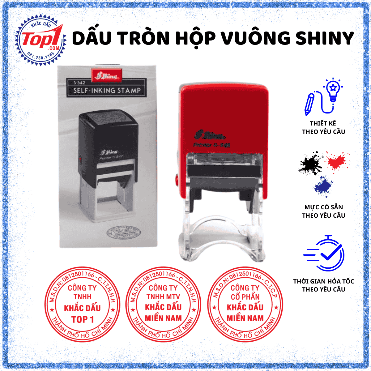 KHẮC DẤU TRÒN CÔNG TY TPHCM - LÀM NHANH LẤY TRONG NGÀY 1 KHẮC DẤU TRÒN CÔNG TY TPHCM - LÀM NHANH LẤY TRONG NGÀY