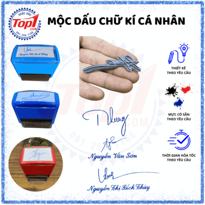 KHẮC DẤU CHỮ KÍ ĐẸP, RẺ VÀ NHANH TẠI TPHCM 6 khắc dấu chữ kí theo mẫu thực tế
