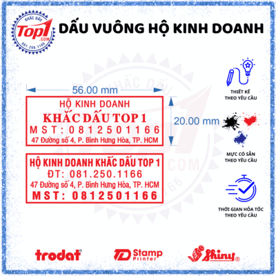 DẤU HỘ KINH DOANH GIÁ RẺ, KHẮC NHANH TẠI TPHCM 6 Dấu hộ kinh doanh mẫu