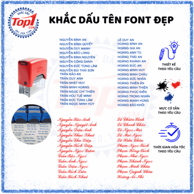 KHẮC DẤU TÊN TPHCM - LÀM MỘC TÊN ĐẸP LẤY LIỀN 9 Khắc dấu tên